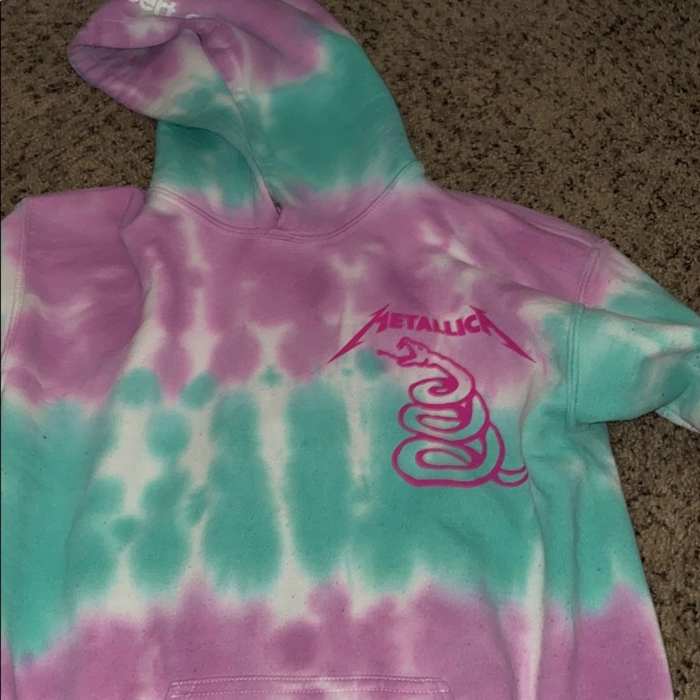 Metallica tyedye hoodie